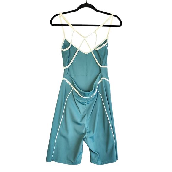 Yllw The Label Womens Breathe Short Onesie Size XL Body Green Athletic Gym 90s - Picture 4 of 12